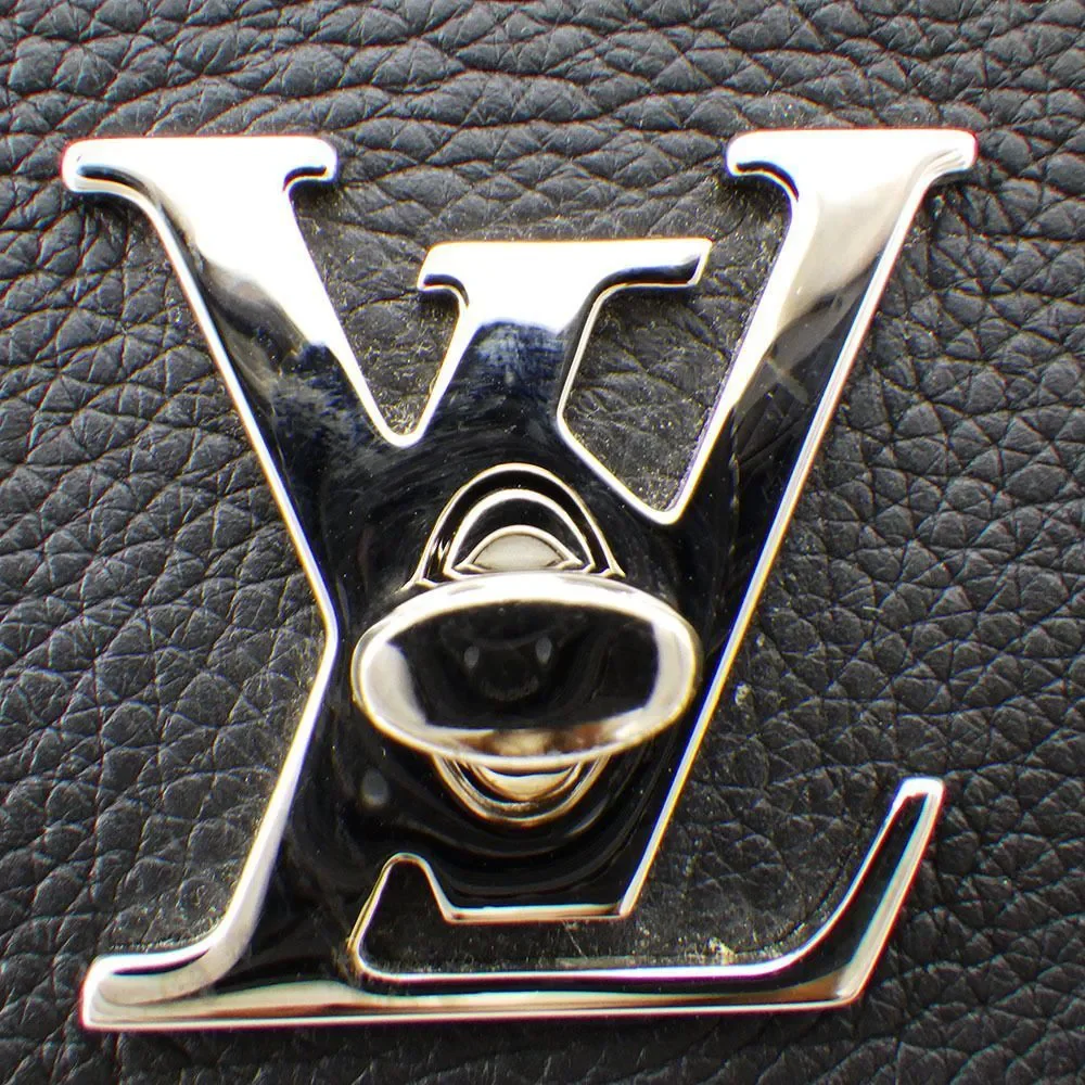 Louis Vuitton LockMe Backpack Taurillon Leather LV Logo Twist Lock Black - Picture 11 of 13